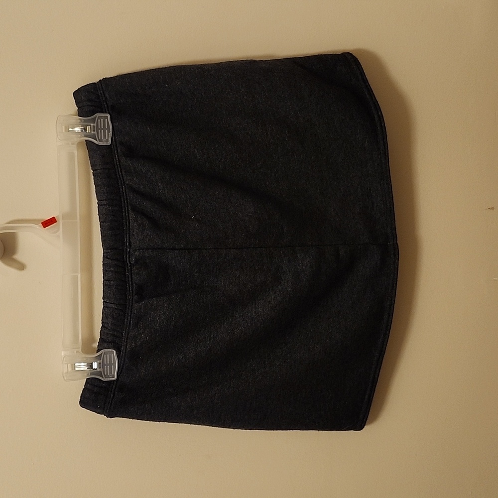 BEAVER CANOE Mini Skirt, Jogging Pants Material, Size S, EUC, Dark Grey - Picture 3 of 6